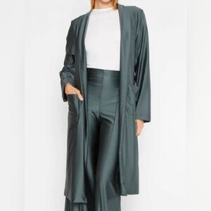 Ripley Rader Sateen Smoking Jacket In Slate, Size Medium